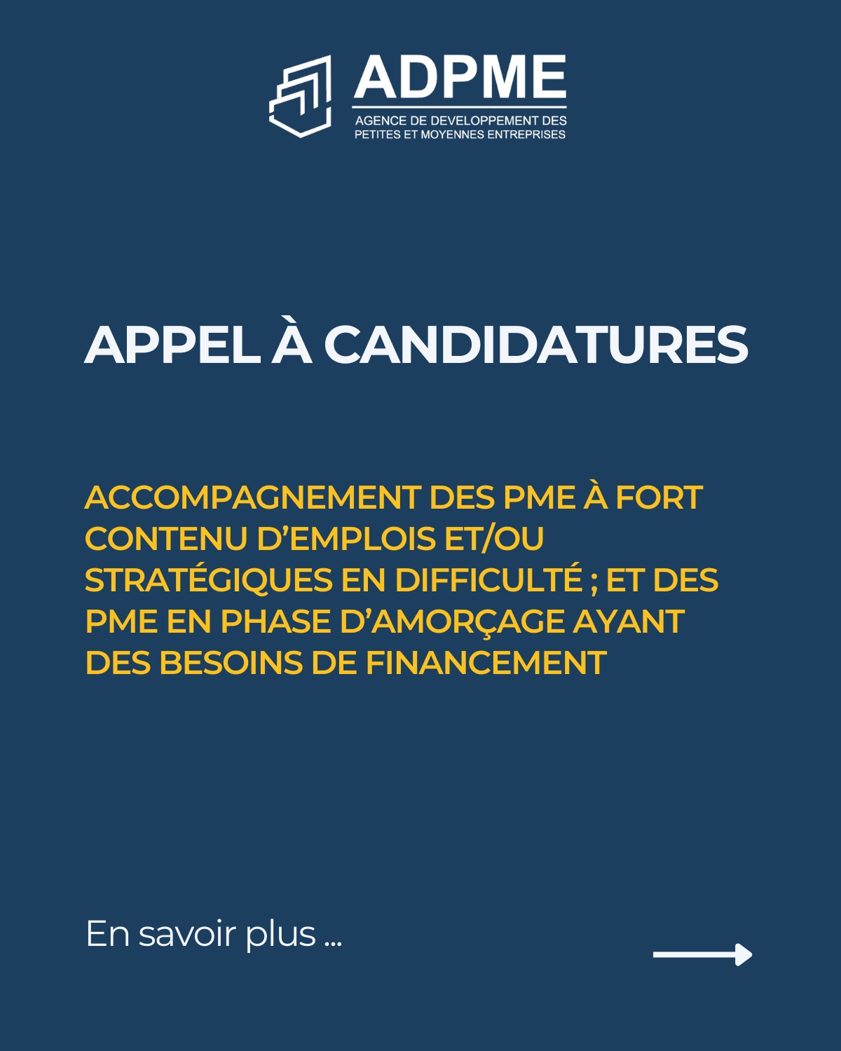 Appel à candidatures – Accompagnement des PME en difficulté & en amorçage